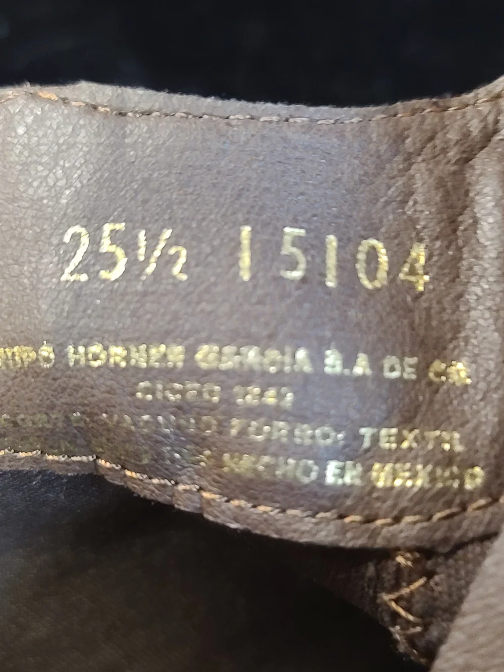 Brown Leather Ankle Booties with Side Elastic Panel